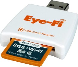 Eye-Fi Pro X2 Kabellose Spiecherkarte 8 GB SDHC und Kartenlesegerät [Foto: MediaNord]