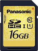 Panasonic SDHC-UHS-I-Speicherkarte RP-SDY16G 
 [Foto: Panasonic]