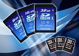 Neue Toshiba SDHC-Karten nach UHS-I (SD 3.0) [Foto: Toshiba]