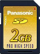 Panasonic 2 GB Pro High Speed SD-Card [Foto: Panasonic]