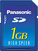 Panasonic 1 GB High Speed SD-Card [Foto: Panasonic]
