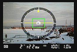 Nikon D7000 – Wasserwaage bzw. künstlicher Horizont [Foto: MediaNord]