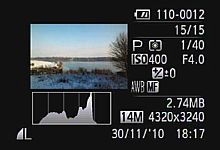 Canon PowerShot SX30 IS – Wiedergabe Detailansicht [Foto: MediaNord]