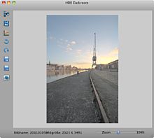HDR 5.0 Darkroom – Programmoberfläche für Rezension [Foto: Jens Scheppler]