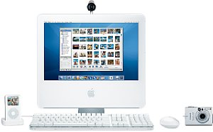 iMac mit iPhoto und Canon PowerShot S 410  [Foto: Apple Computer Inc.]