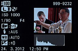Fujifilm X-Pro1 – Bildwiedergabe mit Histogramm und Aufnahmeinfos [Foto: MediaNord]