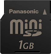Panasonic 1 GByte Mini SD-Card [Foto: Panasonic]