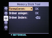 Sony DSC-R1- Memory Stick Tool   [Foto: MediaNord]