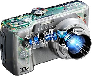 Panasonic Lumix DMC-TZ1 [Schnittzeichnung: Panasonic Deutschland]