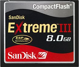 SanDisk CompactFlash Extreme III 8 GByte [Foto: SanDisk]