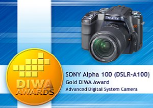 DIWA Gold für Sony Alpha 100 [Foto: DIWA]