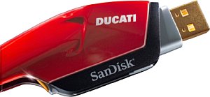 SanDisk USB-Flash-Laufwerk 4 Gigabytes Ducati Edition [Foto: SanDisk]