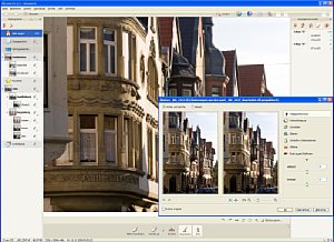 PicaJetFX - Hauptfenster mit Arbeitsfeld für Bildoptimierung [Foto: Dr. Bernd Schäbler]