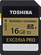 Toshiba Exceria Pro 16 GB SDHC II [Foto: Toshiba]