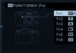 Fujifilm X-T1 – Funktionstastenbelegung [Foto: MediaNord]