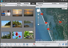 Photoshop Elements 11 – Elements 11 stattet Aufnahmen mit Geodaten aus und platziert sie auf einer Google-Landkarte. [Foto: Heico Neumeyer]