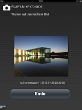 Empfangenes Bild im Fujifilm Photo Receiver auf dem Apple iPad [Foto: MediaNord]