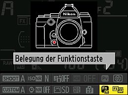 Nikon Df – Belegung der Funktionstaste [Foto: Martin Vieten]
