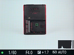 Sony Alpha SLT-A99V – LiveView mit Histogramm und Fokuspeaking [Foto: MediaNord]