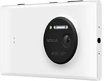 Nokia Lumia 1020 in Weiß, Rückseite mit der Kamera [Foto: Nokia]