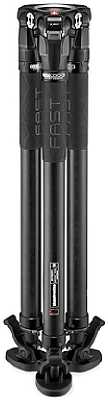 Manfrotto Fluid-Videokopf 504X mit Carbon-Einzelrohrstativ 635 Fast (MVK504XSNGFC). [Foto: Manfrotto]