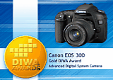 DIWA Gold Award Canon EOS 30D [Foto: DIWA]