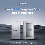 Lexar ES4 Tragbare SSD mit Magnet-Set. [Foto: Lexar]