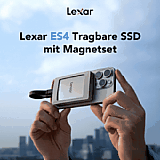 Lexar ES4 Tragbare SSD mit Magnet-Set. [Foto: Lexar]