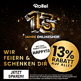 Jetzt mit „HAPPY13“ bei Rollei sparen! [Foto: Rollei]