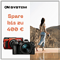 Bis zu 400 € mit der neuen OM SYSTEM Holiday Aktion 2025 sparen. [Foto: OM Digital Solutions]
