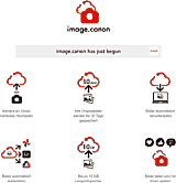 Canons Cloud-Dienst "image.canon". [Foto: Canon]