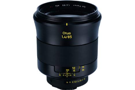 Bild Die Nikon-Version des Zeiss Otus 1.4/85 ist mit einem manuellen Blendenring ausgestattet, die Blende kann wahlweise aber auch an der Kamera eingestellt werden. [Foto: Zeiss]