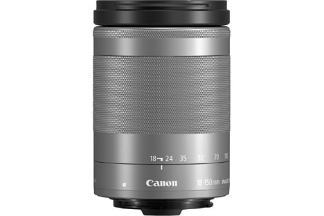 Bild Die silberne Variante des Canon EF-M 18-150 mm 3.5-6.3 IS STM zeigte sich bisher nur auf Produktbildern, jedoch nicht in den Preislisten. Das könnte sich zukünftig noch ändern. [Foto: Canon]