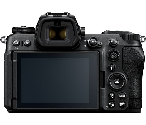 Bild Der Touchscreen der Nikon Z6III ist nun schwenk- und drehbar. Ihr großer OLED-Sucher löst besonders hoch auf, ist sehr hell und bietet einen großen Farbraum. [Foto: Nikon]