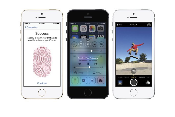 Bild Eine der wichtigsten Neuerungen beim iPhone 5s: Der Fingerabdruckscanner (links). [Foto: Apple]