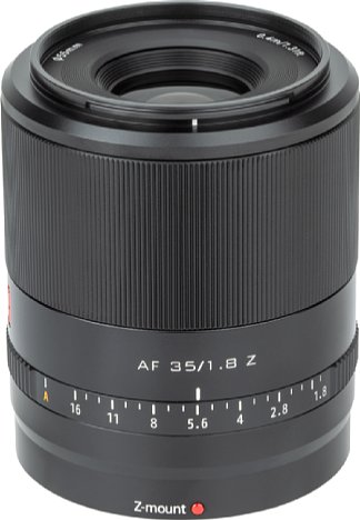 Bild Das Viltrox AF 35 mm F1.8 STM ist nicht nur mit Sony E Bajonett, sondern wie hier abgebildet auch mit Nikon Z Bajonett erhältlich. [Foto: Viltrox]