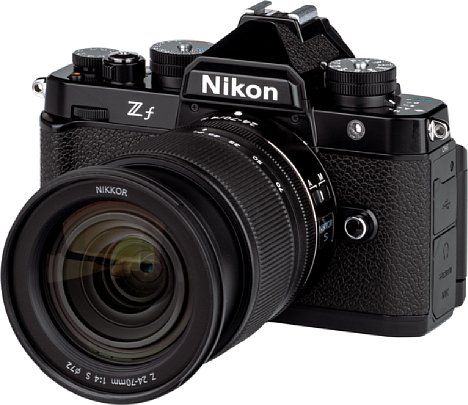 Bild Die Nikon Z f lehnt sich optisch an der Analog-SLR Nikon FM2 an. [Foto: MediaNord]