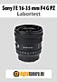 Sony FE 16-35 mm F4 G PZ (SELP1635G) mit Alpha 7R III Labortest (Labortest-Protokoll)