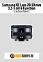 Samsung NX Lens 20-50 mm 3.5-5.6 II i-Function mit NX2000 Labortest (Labortest-Protokoll)