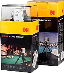 Die für eine Actioncam typische Vitrinenverpackung darf bei der Kodak PixPro 4KVR360 nicht fehlen. Diese steckt noch einmal komplett in einem zusätzlichen Schutzkarton. [MediaNord]