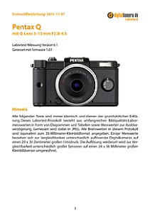 Pentax Q mit Q-Lens 5-15 mm F2.8-4.5 Labortest, Seite 1 [Foto: MediaNord]