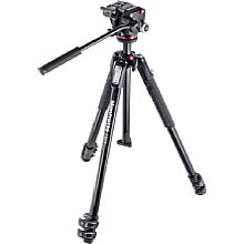 Manfrotto MK190X3-2W 190X Aluminium-Stativ m. 3 Beinsegmenten und XPRO Fluid-Kopf