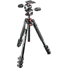 Manfrotto MK190XPRO4-3W 190 Aluminium-Stativ mit 4 Beinsegmenten und Kopf