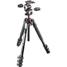 Manfrotto MK190XPRO4-3W 190 Aluminium-Stativ mit 4 Beinsegmenten und Kopf