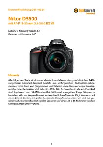 Nikon D5600 mit AF-P 18-55 mm 3.5-5.6G DX VR Labortest, Seite 1 [Foto: MediaNord]