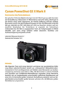 Canon PowerShot G5 X Mark II Labortest, Seite 1 [Foto: MediaNord]