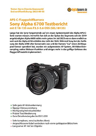 Die Sony Alpha 6700 ist die (fast) perfekte Kamera für jeden Traveller -  Fotografie -  › Web