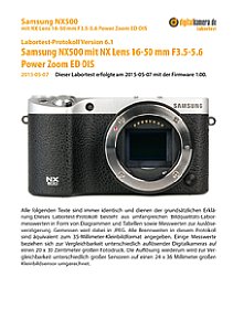 Samsung NX500 mit NX Lens 16-50 mm F3.5-5.6 Power Zoom ED OIS Labortest, Seite 1 [Foto: MediaNord]