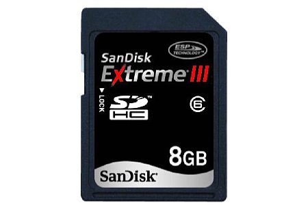 SanDisk Extreme III SDHC-Kartenfamilie mit 30 MBytes/s [Foto: Sandisk]