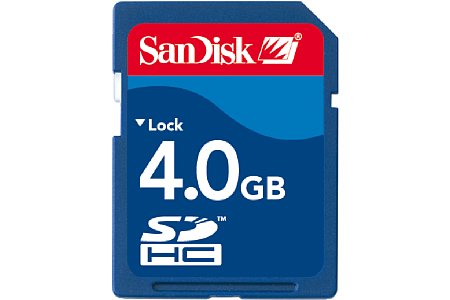 SanDisk SDHC Card 32GB 16GB 8GB 4GB [Foto: Sandisk]